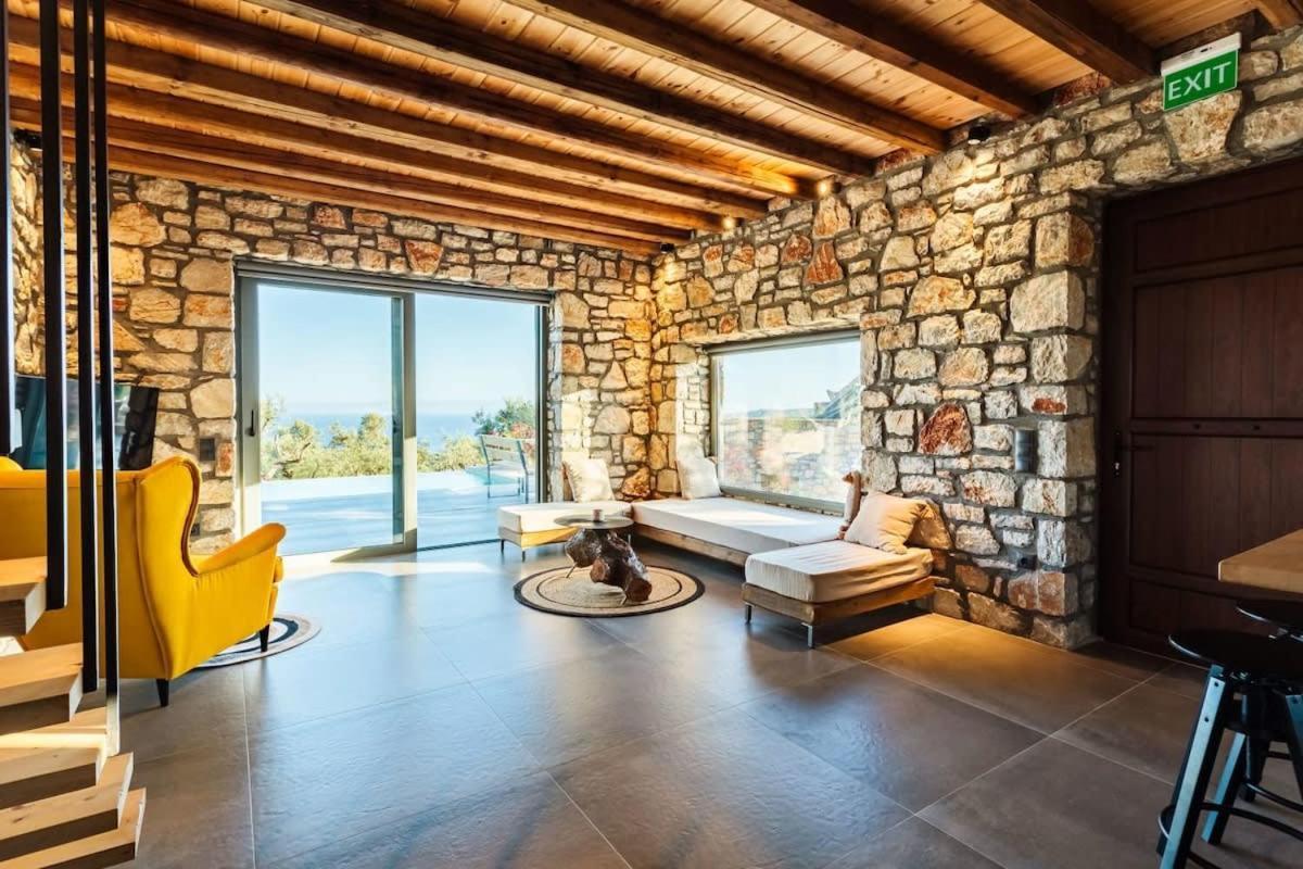 Gerakada Exclusive-Seaview Villa With Private Pool Koroni  Exterior photo